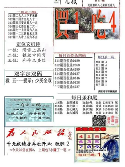 25317期: 福彩3D全套图版参考