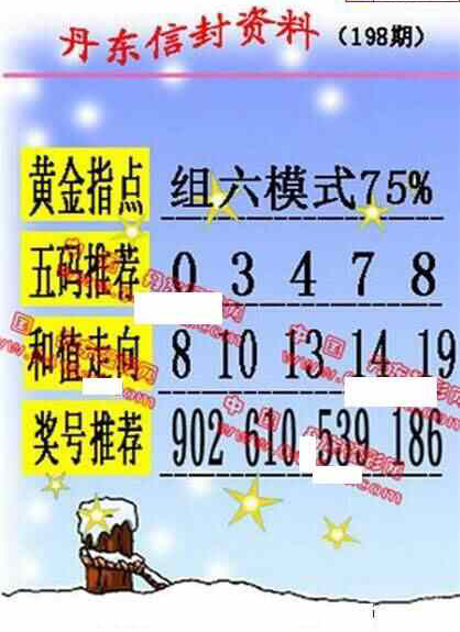 24198期: 福彩3D丹东全图分析