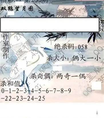 25233期: 大兵福彩3D黄金报图版