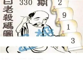 25330期: 白老3D杀码图版