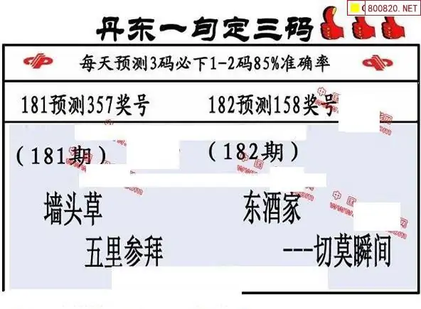 25182期: 福彩3D丹东全图分析