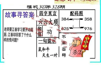 25328期: 福彩3D丹东全图分析