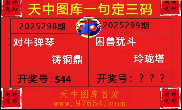 25299期: 财神说彩3D全套图版