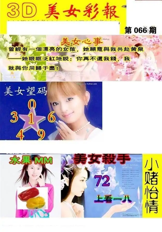 25066期: 三毛3D精品图谜