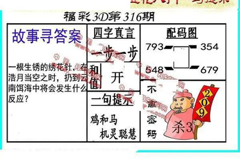 25316期: 福彩3D丹东全图分析