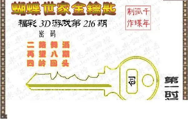 25216期: 3D蝴蝶世家蝴蝶彩图