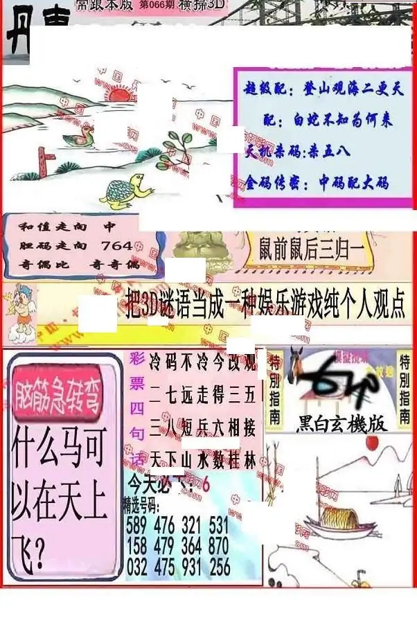 25066期: 福彩3D丹东全图分析