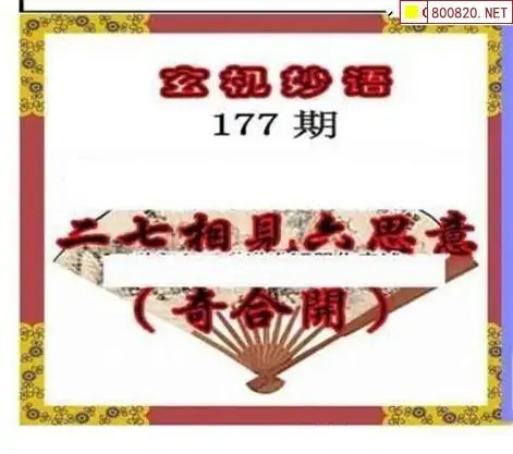 25177期: 三毛3D精品图谜