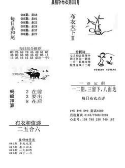 26089期: 福彩3D全套图版参考