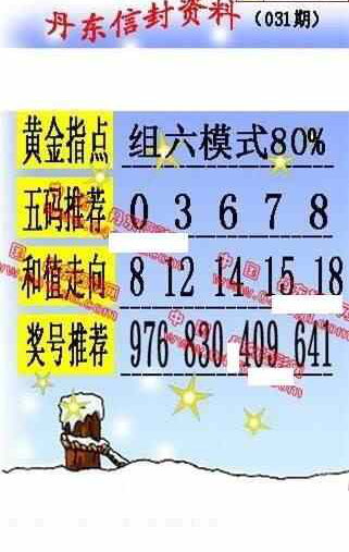 25031期: 福彩3D丹东全图分析