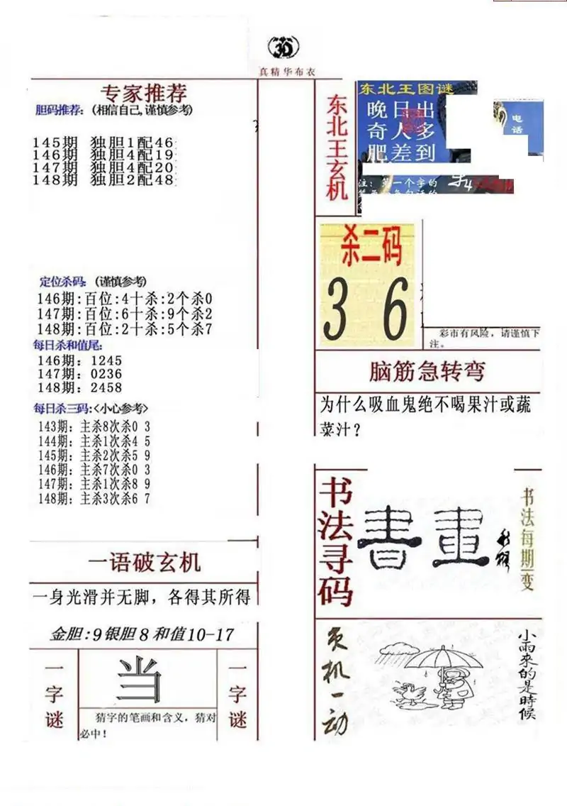 25148期: 福彩3D全套图版参考