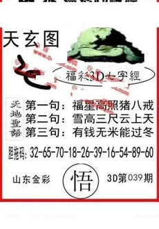 26039期: 福彩3D丹东全图分析