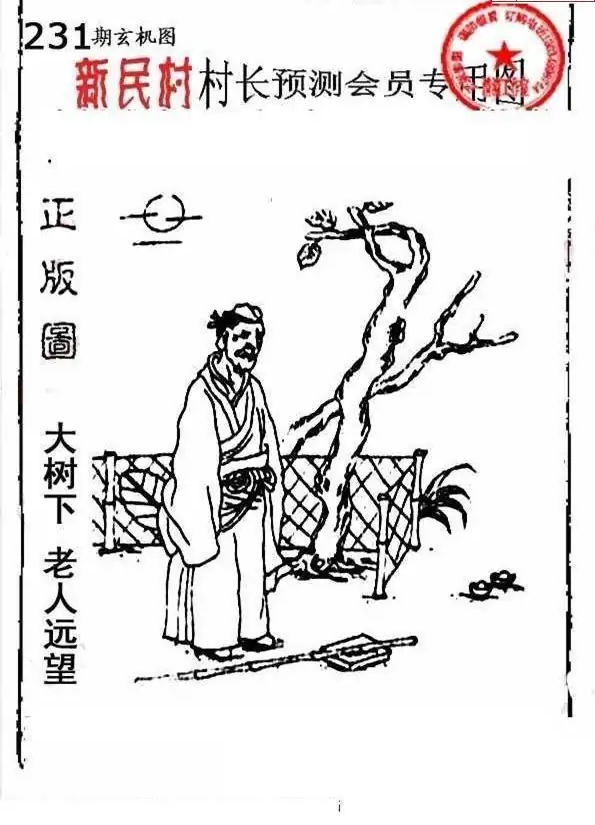 25231期: 老村长福彩3D天天图谜