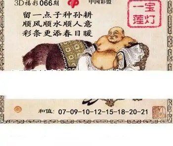 福彩3D26066期天中全套预测分析图