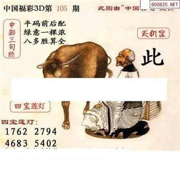 福彩3D26105期天中全套预测分析图