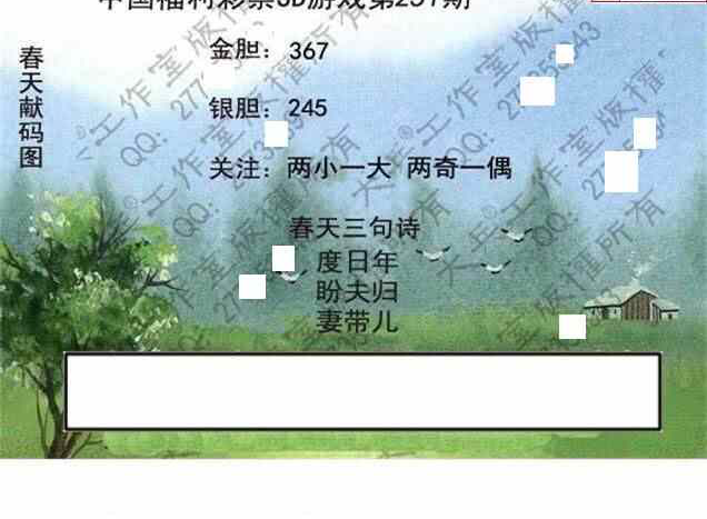 24251期: 大兵福彩3D黄金报图版