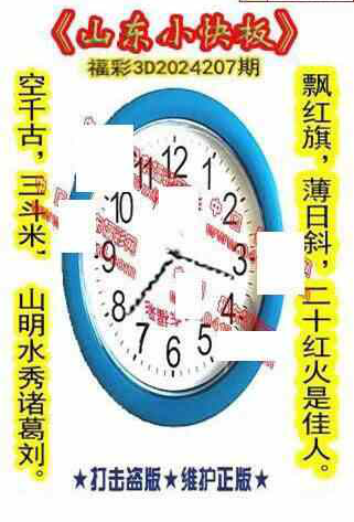 24207期: 福彩3D丹东全图分析