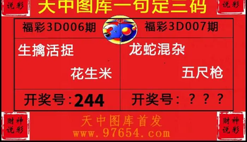 26007期: 财神说彩3D全套图版