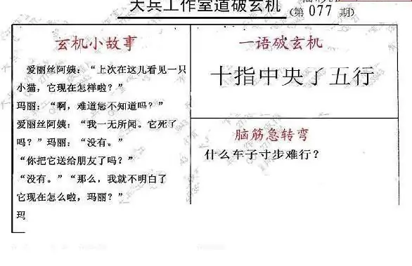25077期: 大兵福彩3D黄金报图版