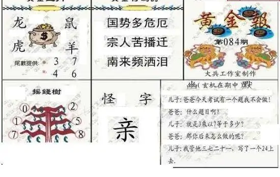 25084期: 大兵福彩3D黄金报图版