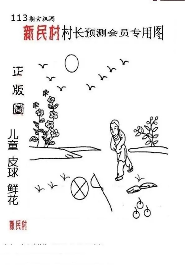 25113期: 老村长福彩3D天天图谜