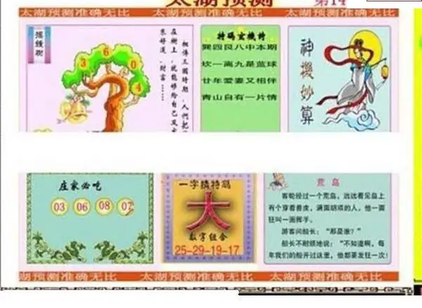 25149期: 太湖图福彩3D精品预测