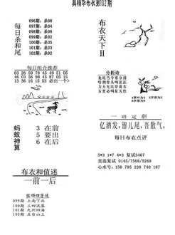 26102期: 福彩3D全套图版参考