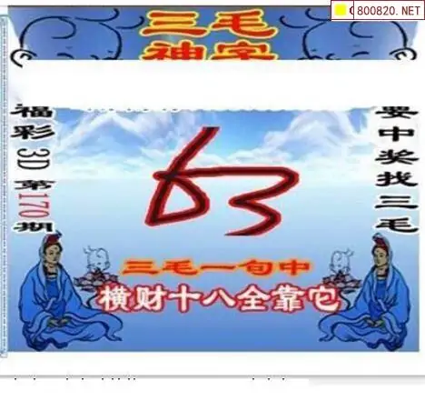 25170期: 三毛3D精品图谜