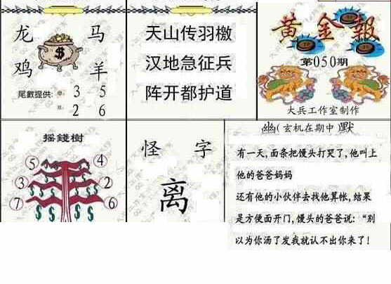 25050期: 大兵福彩3D黄金报图版