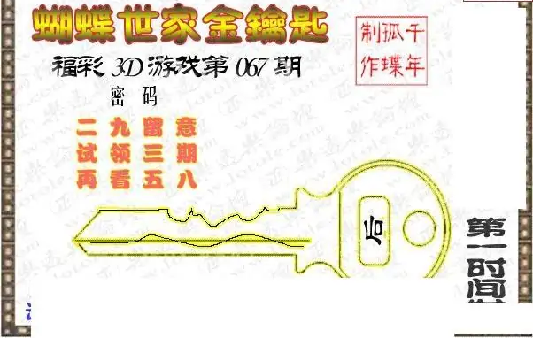 25067期: 3D蝴蝶世家蝴蝶彩图