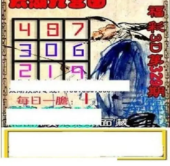 25329期: 太湖图福彩3D精品预测