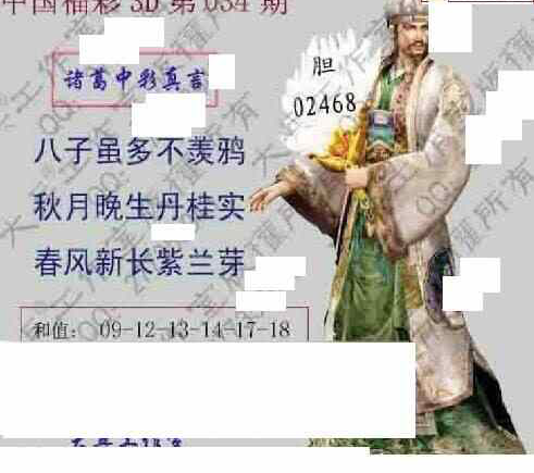 25034期: 大兵福彩3D黄金报图版