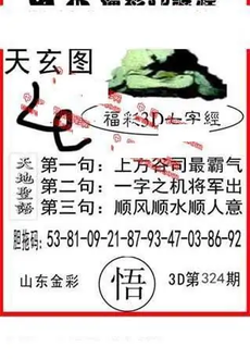 25324期: 福彩3D丹东全图分析