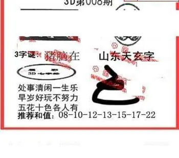 26008期: 福彩3D丹东全图分析