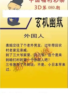 福彩3D26080期天中全套预测分析图