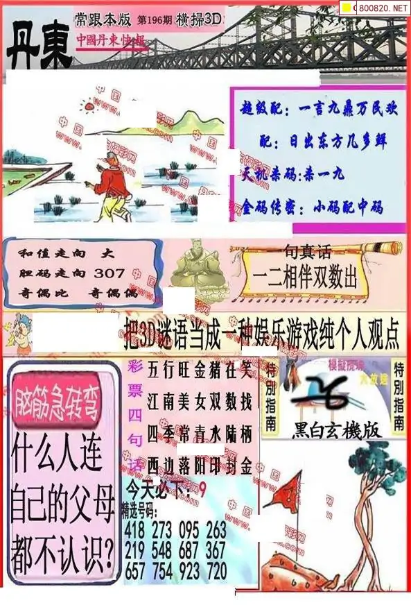 25196期: 福彩3D丹东全图分析
