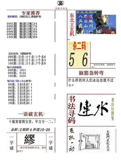 26100期: 福彩3D全套图版参考
