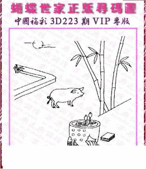 24223期: 3D蝴蝶世家蝴蝶彩图