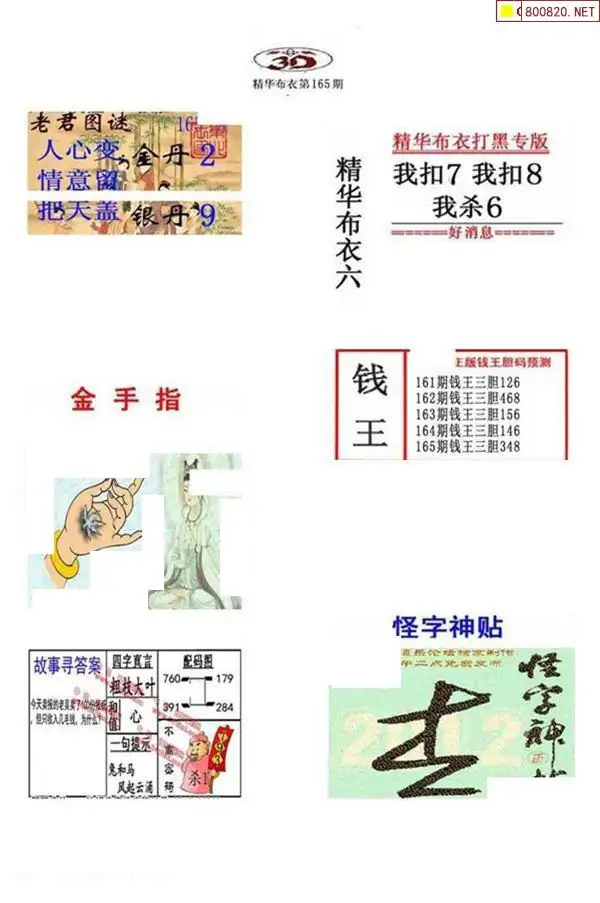 25165期: 福彩3D全套图版参考