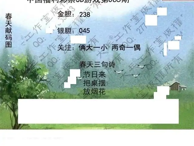 25065期: 大兵福彩3D黄金报图版