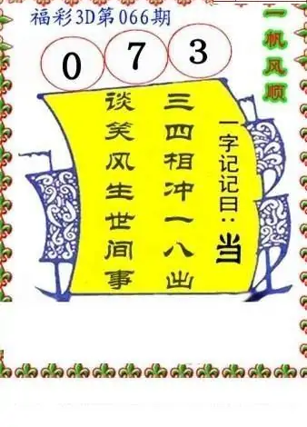 25066期: 福彩3D丹东全图分析
