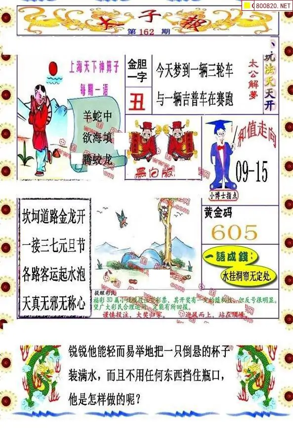 25162期: 福彩3D丹东全图分析