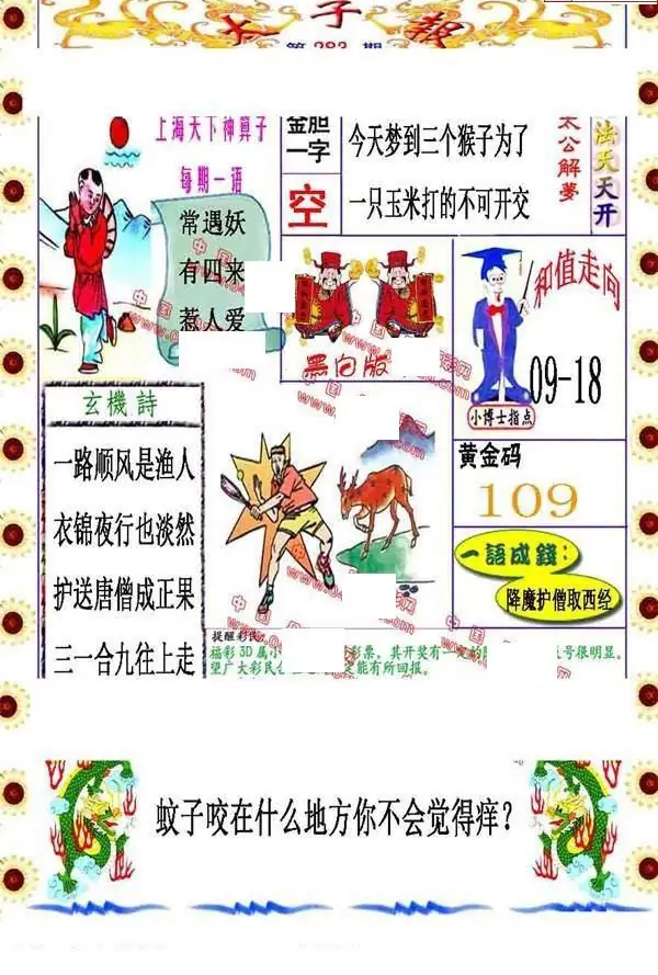 25283期: 福彩3D丹东全图分析