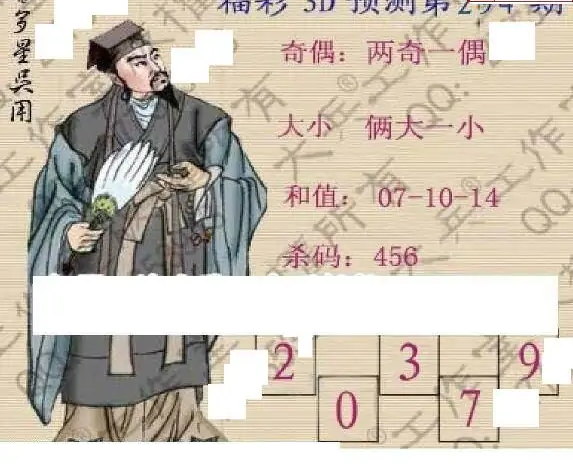 25294期: 大兵福彩3D黄金报图版