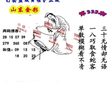 25332期: 福彩3D丹东全图分析