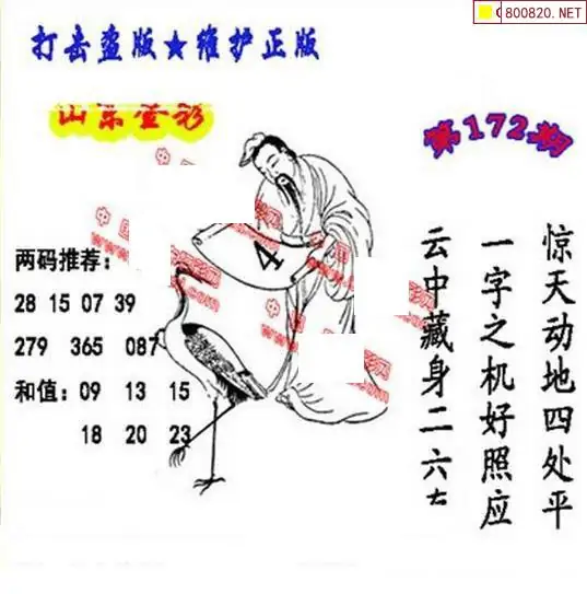 25172期: 福彩3D丹东全图分析