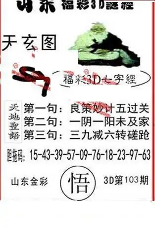 25103期: 福彩3D丹东全图分析