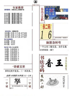 26051期: 福彩3D全套图版参考
