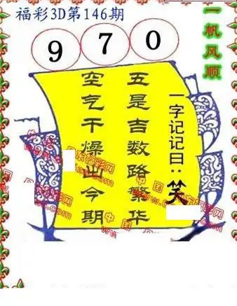 25146期: 福彩3D丹东全图分析