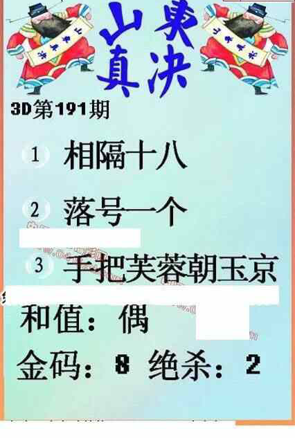 24191期: 福彩3D丹东全图分析